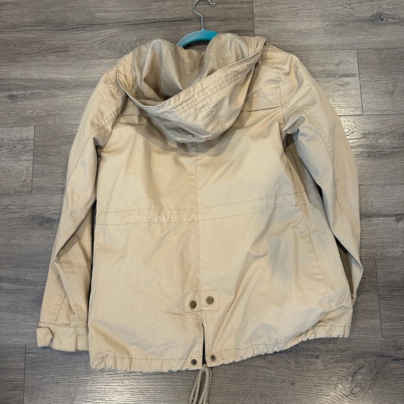 Beige Hooded Utility Jacket - Picture 2 of 2